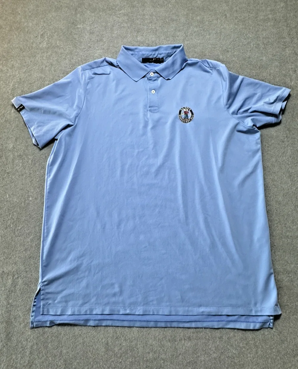 RLX Ralph Lauren Golf Polo Shirt Blue Performance Mens XL
